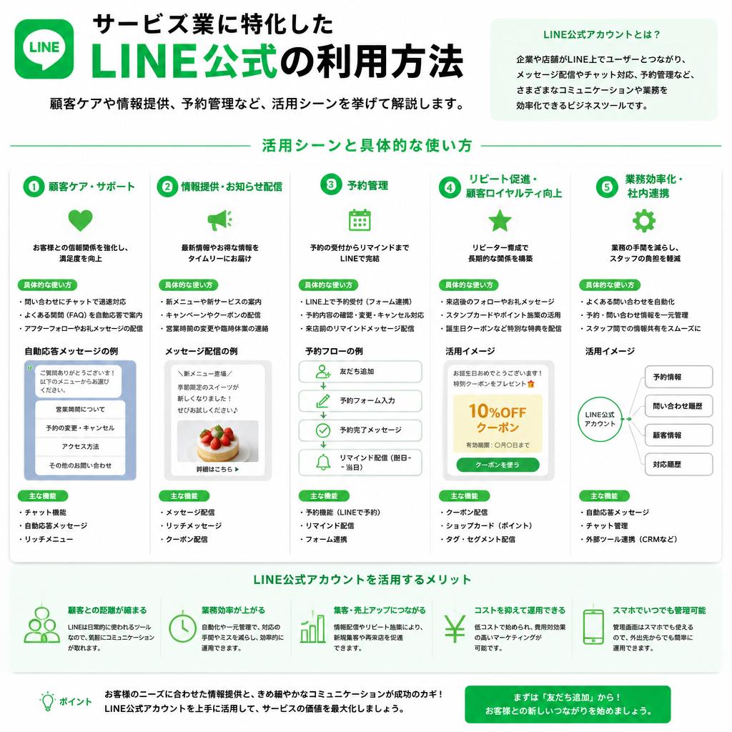 2. サービス業でのLINE公式活用法