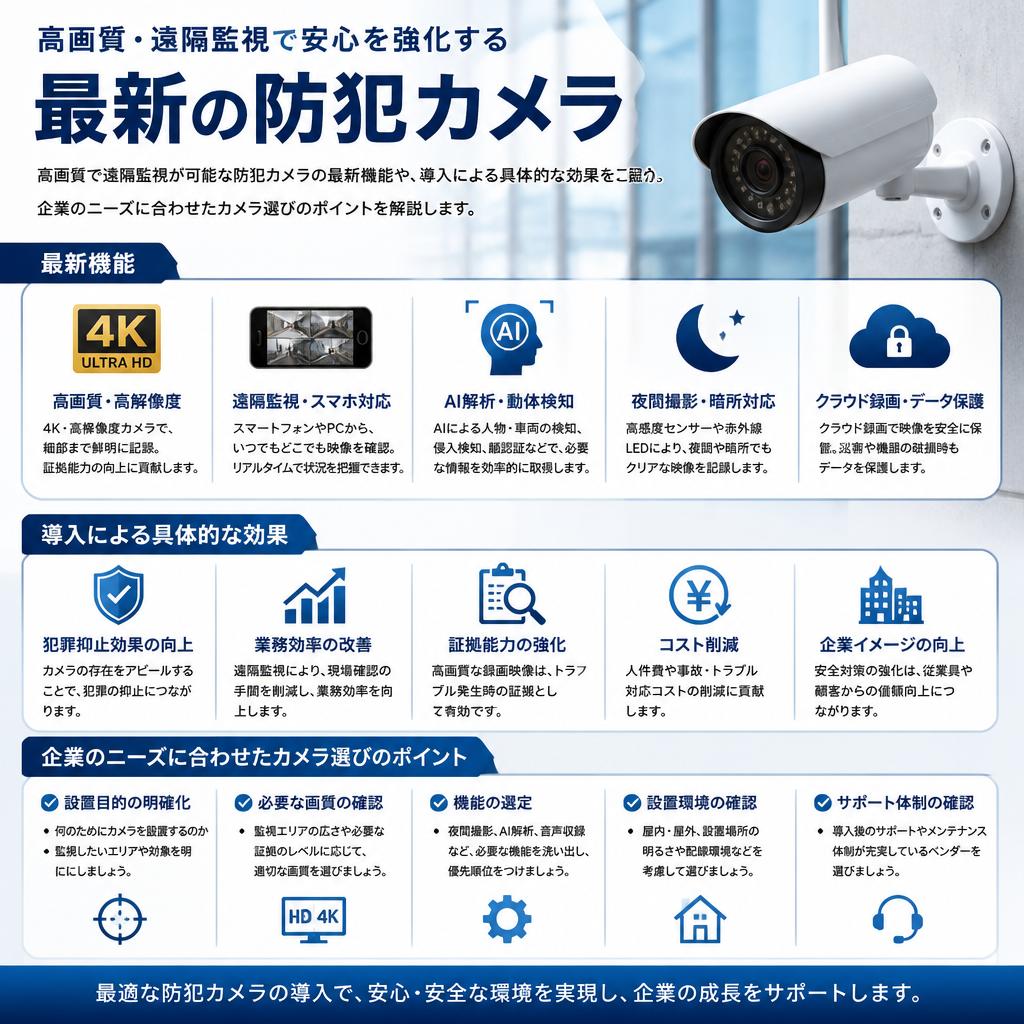 3. 最新の防犯カメラの機能と効果